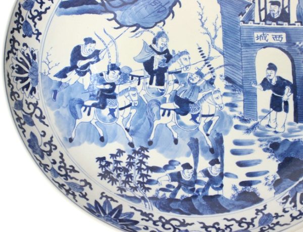 The Ming Garden Collection - Groot Porseleinen Bord Met Chinese Krijgers