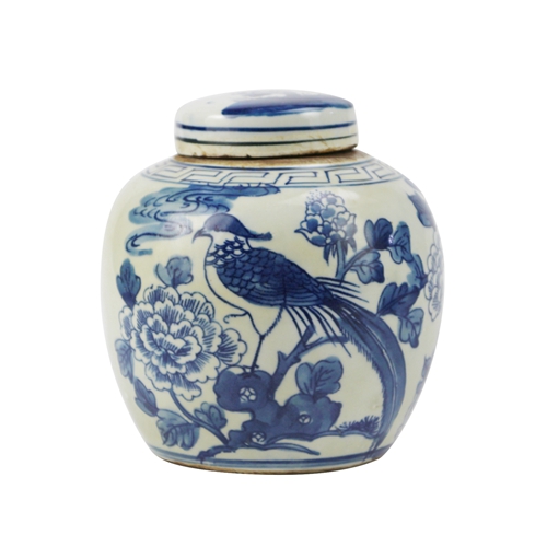 The Ming Garden Collection - Kleine Porseleinen Pot Met Vogels