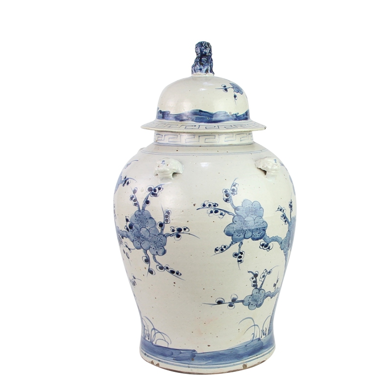 The Ming Garden Collection - Grote Porseleinen Gemberpot Met Bomen