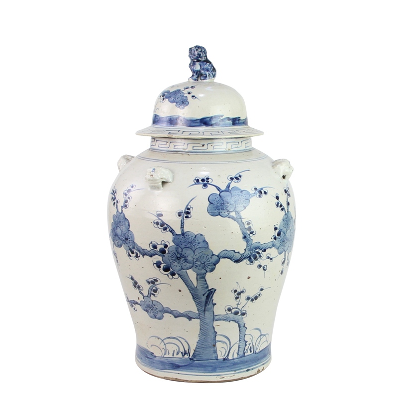 The Ming Garden Collection - Grote Porseleinen Gemberpot Met Bomen