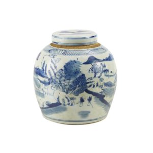 The Ming Garden Collection - Porseleinen Pot Met Chinees Landschap