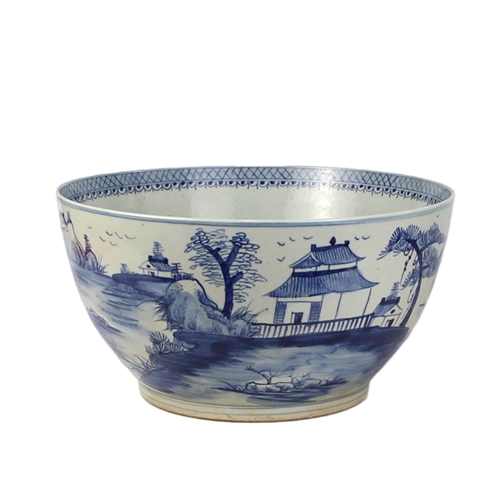 The Ming Garden Collection - Grote Porseleinen Schaal Met Landschap