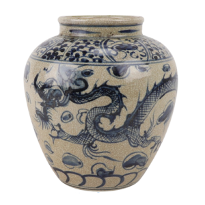 Kleine Porseleinen Pot Met Draak - The Ming Garden Collection