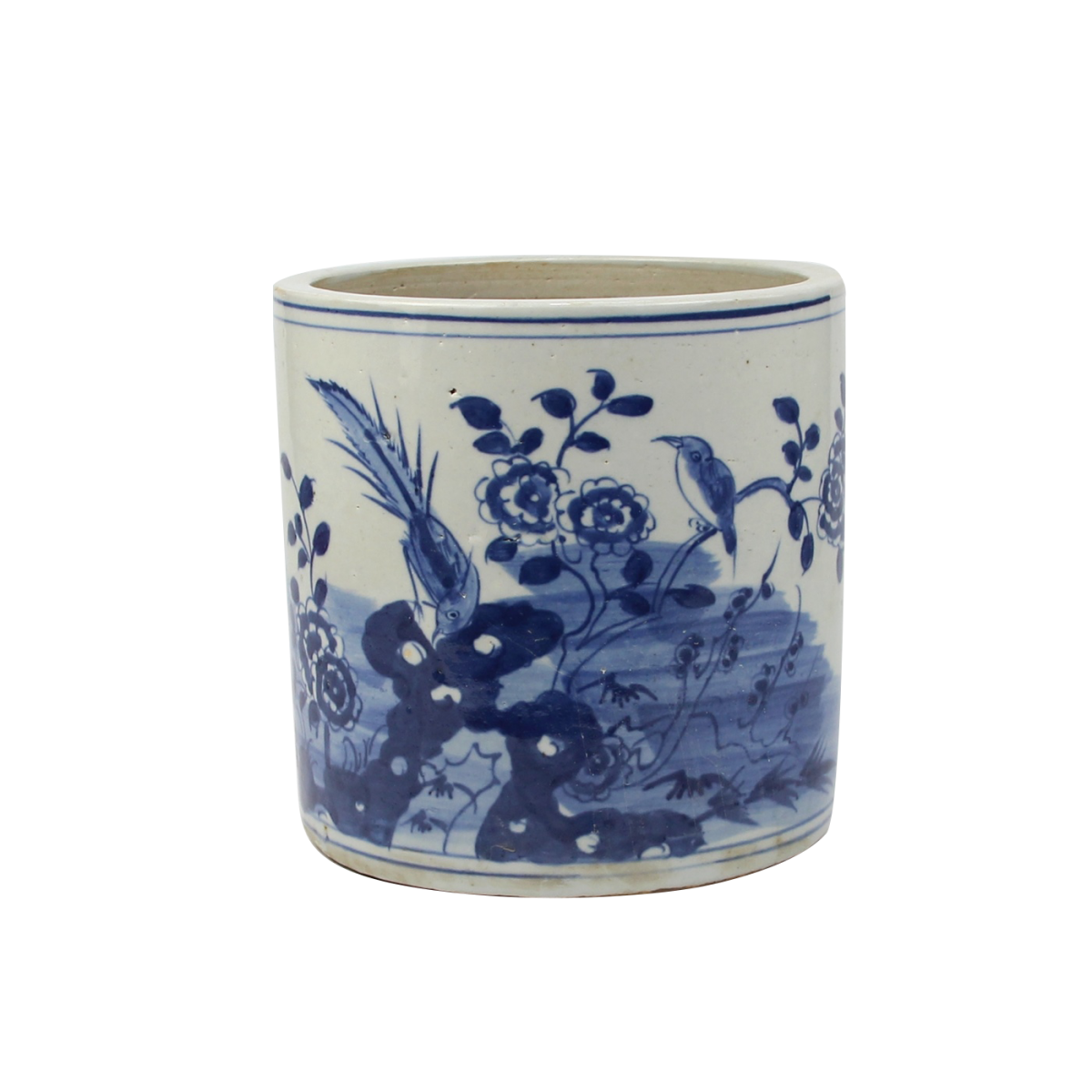 The Ming Garden Collection - Porseleinen Potje Met Vogels