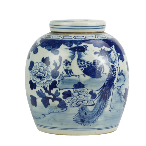 The Ming Garden Collection - Grote Porseleinen Pot Met Fazant