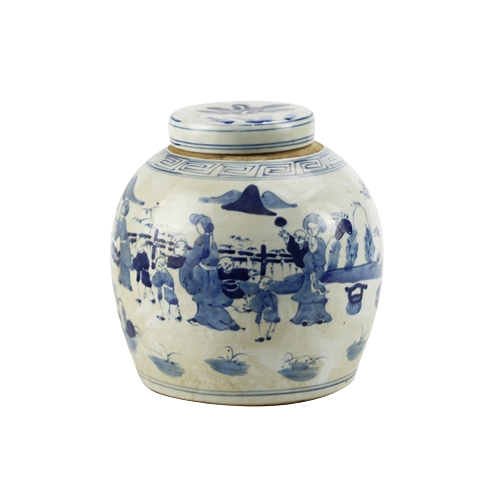 The Ming Garden Collection - Porseleinen Pot Met Chinese Kinderen