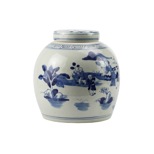 The Ming Garden Collection - Porseleinen Pot Met Chinese Kinderen