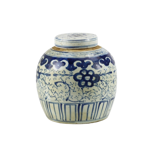 The Ming Garden Collection - Chinese Porseleinen Pot Met Bloemetjes