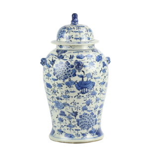 Grote Porseleinen Pot Met Bloemetjes - The Ming Garden Collection