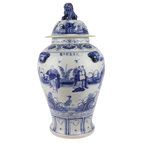 Grote Pot Met De Acht Onsterfelijken - The Ming Garden Collection