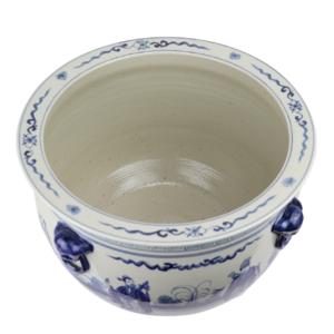 Porseleinen Bloempot Met De Acht Onsterfelijken - The Ming Garden Collection